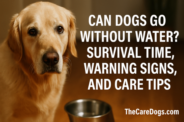 Can dogs go without water