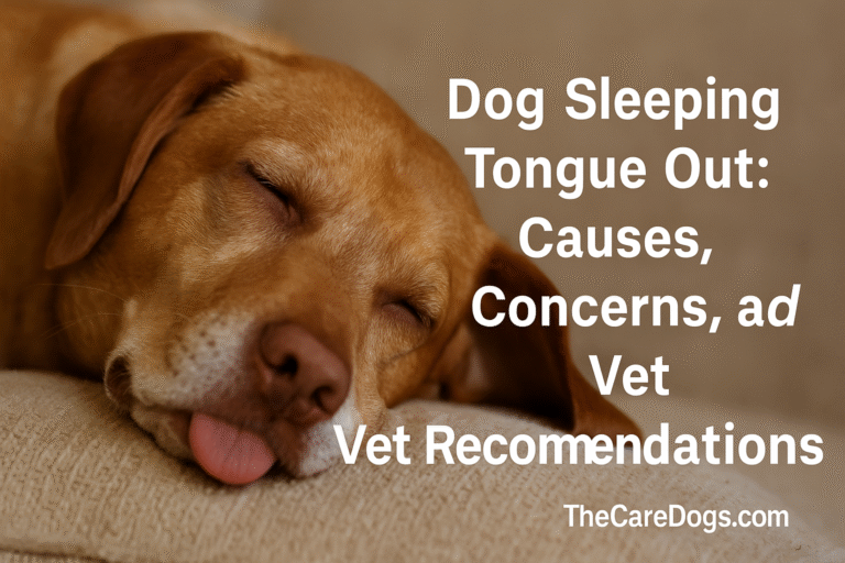Dog Sleeping Tongue Out